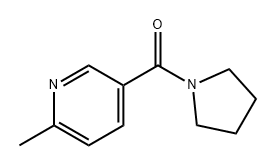 Methanone, (6-methyl-3-pyridinyl)-1-pyrrolidinyl- Structure