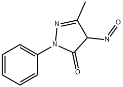 3H-Pyrazol-3-one, 2,4-dihydro-5-methyl-4-nitroso-2-phenyl- Structure