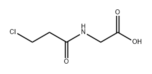 Glycine, N-(3-chloro-1-oxopropyl)- Structure