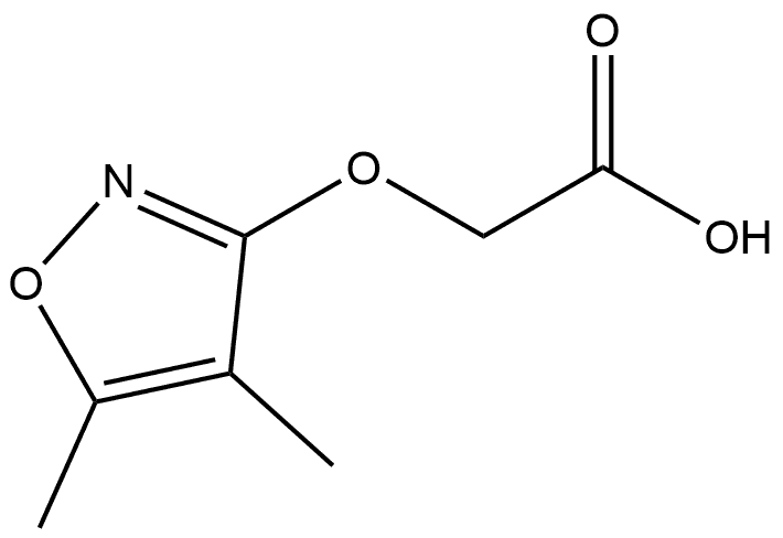 Acetic acid, 2-[(4,5-dimethyl-3-isoxazolyl)oxy]- Structure