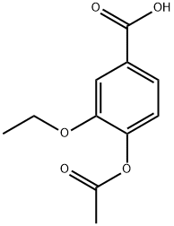 Benzoic acid, 4-(acetyloxy)-3-ethoxy- Structure