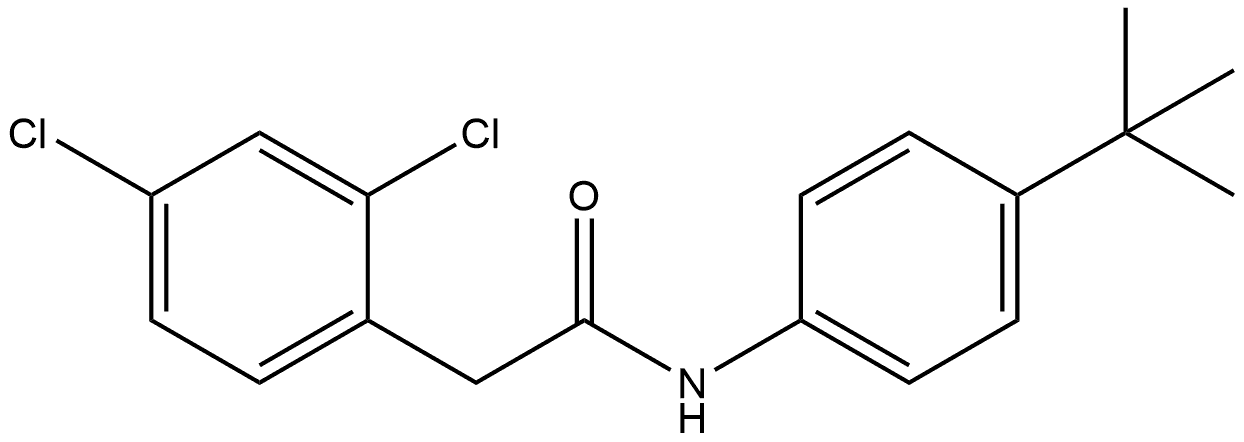 2,4-Dichloro-N-[4-(1,1-dimethylethyl)phenyl]benzeneacetamide Structure