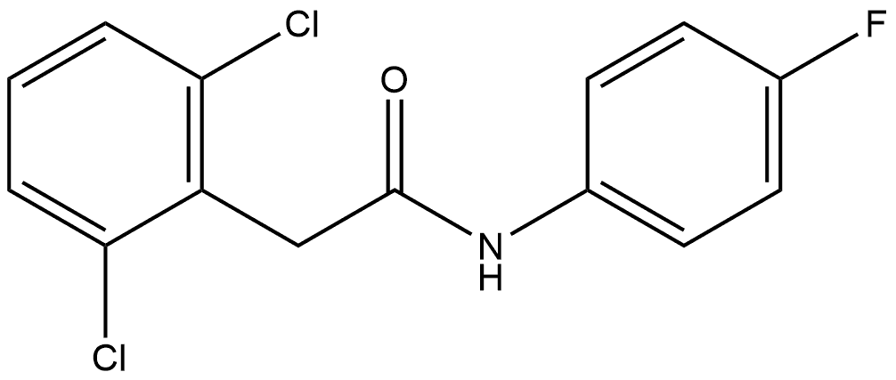 2,6-Dichloro-N-(4-fluorophenyl)benzeneacetamide Structure