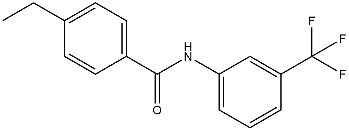 4-Ethyl-N-[3-(trifluoromethyl)phenyl]benzamide Structure