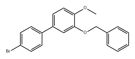 1,1'-Biphenyl, 4'-bromo-4-methoxy-3-(phenylmethoxy)- 구조식 이미지