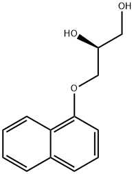 1,2-Propanediol, 3-(1-naphthalenyloxy)-, (2S)- Structure