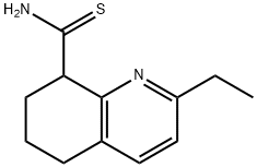 2-Ethyl-5,6,7,8-tetrahydroquinoline-8-carbothioamide 구조식 이미지