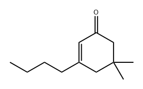 2-Cyclohexen-1-one, 3-butyl-5,5-dimethyl- Structure