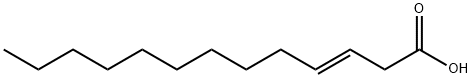 3-Tridecenoic acid, (3E)- Structure