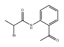 Propanamide, N-(2-acetylphenyl)-2-bromo- Structure