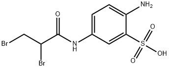 Benzenesulfonic acid, 2-amino-5-[(2,3-dibromo-1-oxopropyl)amino]- Structure