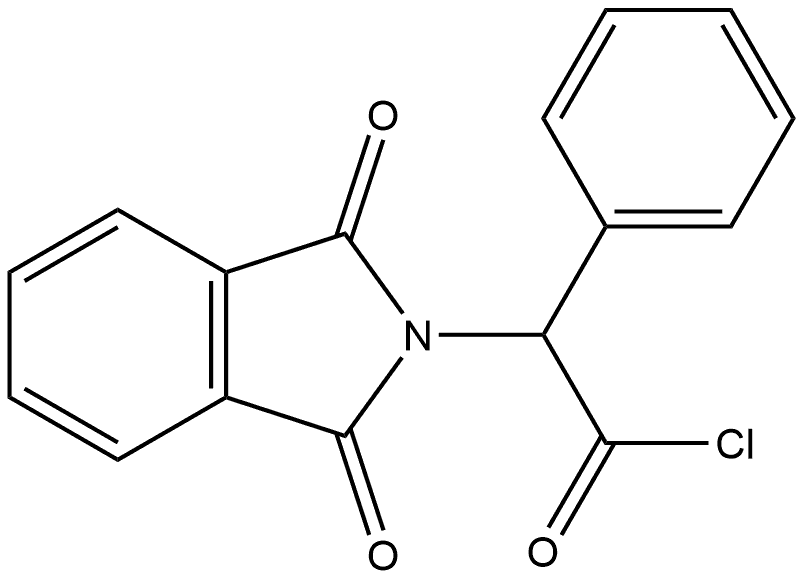 2H-Isoindole-2-acetyl chloride, 1,3-dihydro-1,3-dioxo-α-phenyl- 구조식 이미지