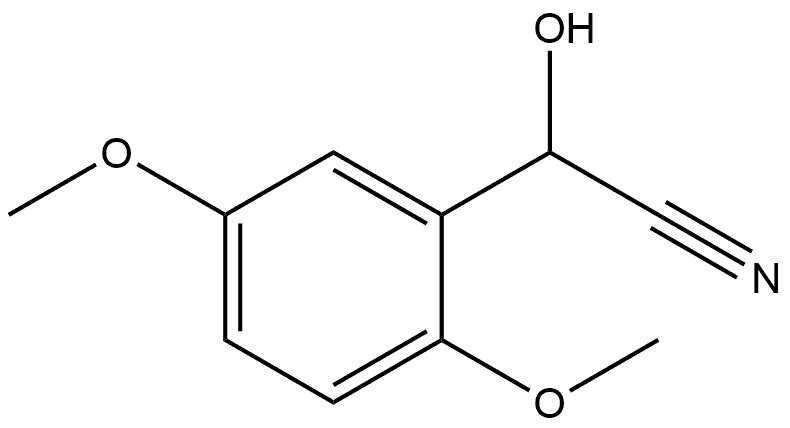 Benzeneacetonitrile, α-hydroxy-2,5-dimethoxy- 구조식 이미지