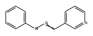 3-Pyridinecarboxaldehyde, 2-phenylhydrazone Structure