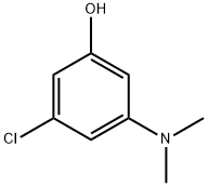 Phenol, 3-chloro-5-(dimethylamino)- Structure