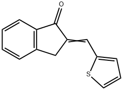 2-(thiophen-2-ylmethylene)-2,3-dihydro-1H-inden-1-one Structure