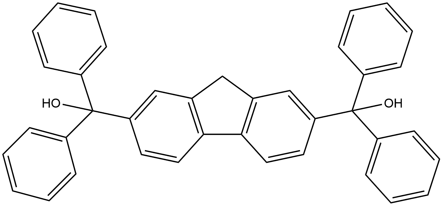 α2,α2,α7,α7-Tetraphenyl-9H-fluorene-2,7-dimethanol Structure