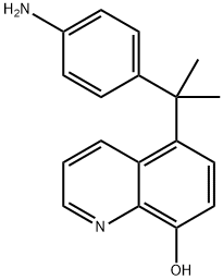 5-(2-(4-Aminophenyl)propan-2-yl)quinolin-8-ol 구조식 이미지