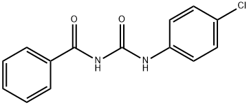 Benzamide, N-[[(4-chlorophenyl)amino]carbonyl]- 구조식 이미지