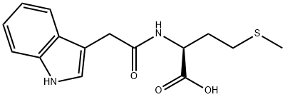 L-Methionine, N-[2-(1H-indol-3-yl)acetyl]- Structure