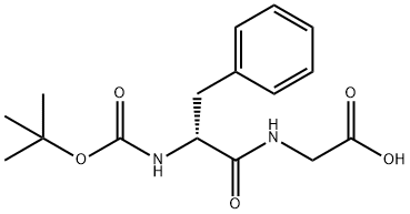 Glycine, N-[(1,1-dimethylethoxy)carbonyl]-D-phenylalanyl- Structure