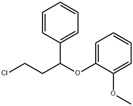 Benzene, 1-(3-chloro-1-phenylpropoxy)-2-methoxy- Structure