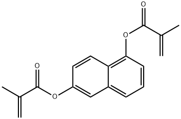 2-Propenoic acid, 2-methyl-, 1,6-naphthalenediyl ester (9CI) 구조식 이미지