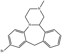 Dibenzo[c,f]pyrazino[1,2-a]azepine, 8-bromo-1,2,3,4,10,14b-hexahydro-2-methyl- 구조식 이미지
