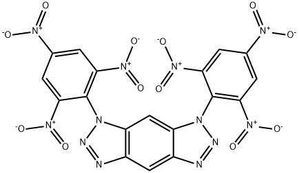 Benzo[1,2-d:4,5-d']bistriazole, 1,7-dihydro-1,7-bis(2,4,6-trinitrophenyl)- Structure