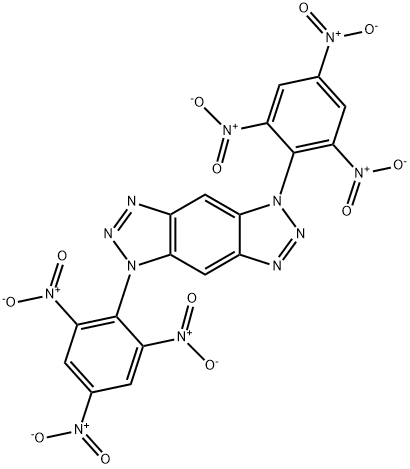 Benzo[1,2-d:4,5-d']bistriazole, 1,5-dihydro-1,5-bis(2,4,6-trinitrophenyl)- Structure