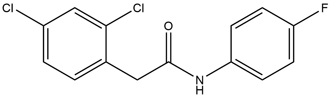 2,4-Dichloro-N-(4-fluorophenyl)benzeneacetamide Structure