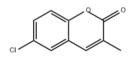 2H-1-Benzopyran-2-one, 6-chloro-3-methyl- Structure