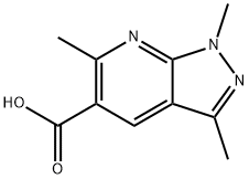 1H-Pyrazolo[3,4-b]pyridine-5-carboxylic acid, 1,3,6-trimethyl- Structure