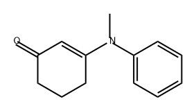 2-Cyclohexen-1-one, 3-(methylphenylamino)- Structure