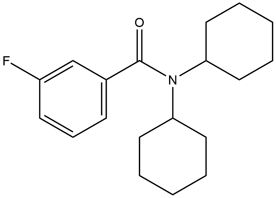 N,N-Dicyclohexyl-3-fluorobenzamide Structure