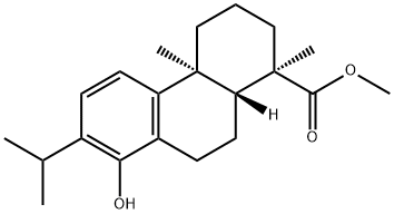 1-Phenanthrenecarboxylic acid, 1,2,3,4,4a,9,10,10a-octahydro-8-hydroxy-1,4a-dimethyl-7-(1-methylethyl)-, methyl ester, (1R,4aS,10aR)- Structure