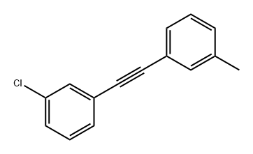 Benzene, 1-chloro-3-[2-(3-methylphenyl)ethynyl]- Structure
