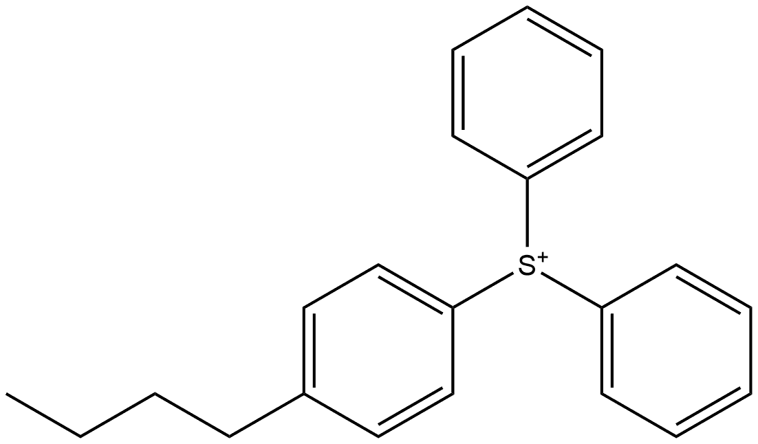 (4-Butylphenyl)diphenylsulfonium Structure