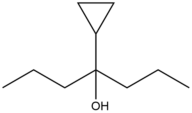 Cyclopropanemethanol, α,α-dipropyl- Structure