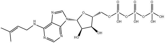 Adenosine 5'-(tetrahydrogen triphosphate), N-(3-methyl-2-buten-1-yl)- Structure