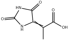 Propanoic acid, 2-(2,5-dioxo-4-imidazolidinylidene)- 구조식 이미지