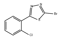 1,3,4-Thiadiazole, 2-bromo-5-(2-chlorophenyl)- Structure