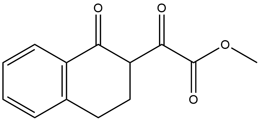 2-Naphthaleneacetic acid, 1,2,3,4-tetrahydro-α,1-dioxo-, methyl ester 구조식 이미지