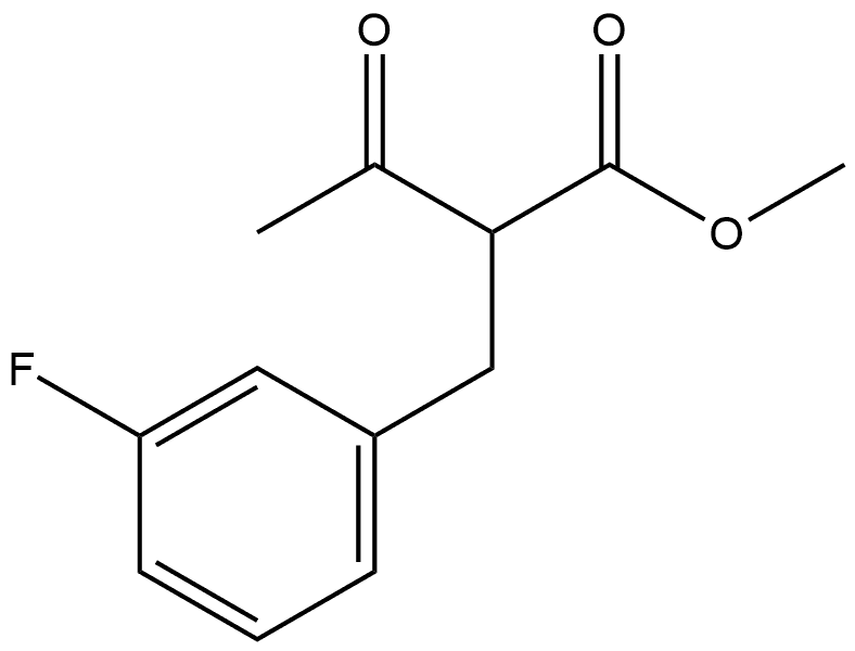 Methyl 2-(3-fluorobenzyl)-3-oxobutanoate Structure