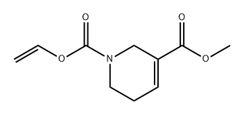 1,3(2H)-Pyridinedicarboxylic acid, 5,6-dihydro-, 1-ethenyl 3-methyl ester Structure