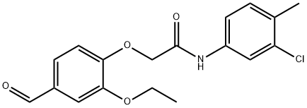 N-(3-Chloro-4-methylphenyl)-2-(2-ethoxy-4-formylphenoxy)acetamide Structure