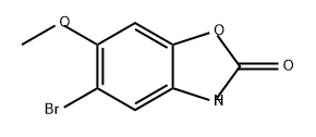 2(3H)-Benzoxazolone, 5-bromo-6-methoxy- 구조식 이미지