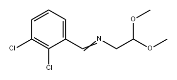 Ethanamine, N-[(2,3-dichlorophenyl)methylene]-2,2-dimethoxy- Structure