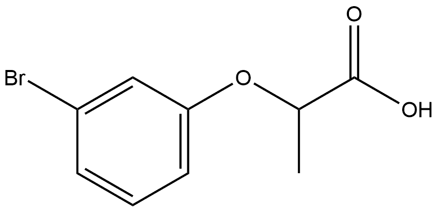 Propanoic acid, 2-(3-bromophenoxy)-, (-)- 구조식 이미지