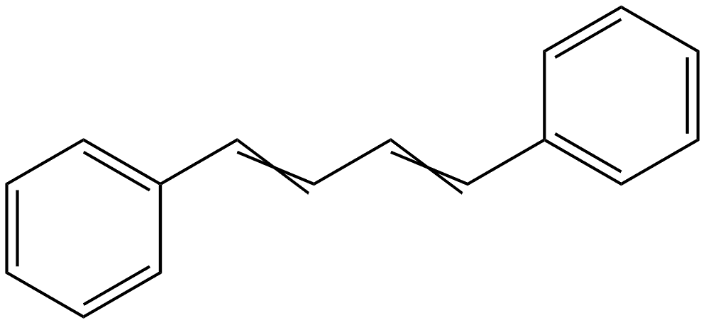 Benzene, 1,1'-(1E,3Z)-1,3-butadiene-1,4-diylbis- Structure